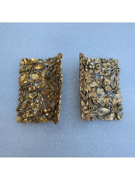 Musier Paris Jewelry - Vintage MUSI Signed Shoe Clips. 1950s, Set Of 2